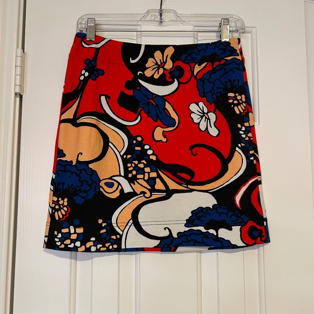 STAUD Multicolored Mini Skirt Size M Designer ~ Vacation ~ Trending!